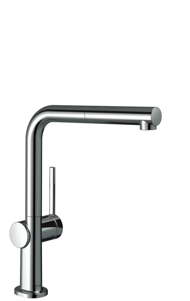 Hansgrohe Talis M54 Single Lever Kitchen Mixer 270 With Pull-out Spout, Single Spray Mode Chrome product image - Image 1