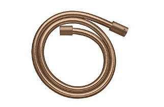 Axor Showersolutions Metal Effect Shower Hose 1.25 M With Cylindrical Nuts Brushed Red Gold