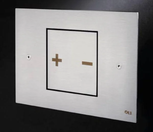 Oli Ino-x 01 Polished Chrome Dual Flush Plate