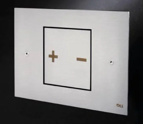 Oli Ino-x 01 Polished Chrome Dual Flush Plate product image - Image 1