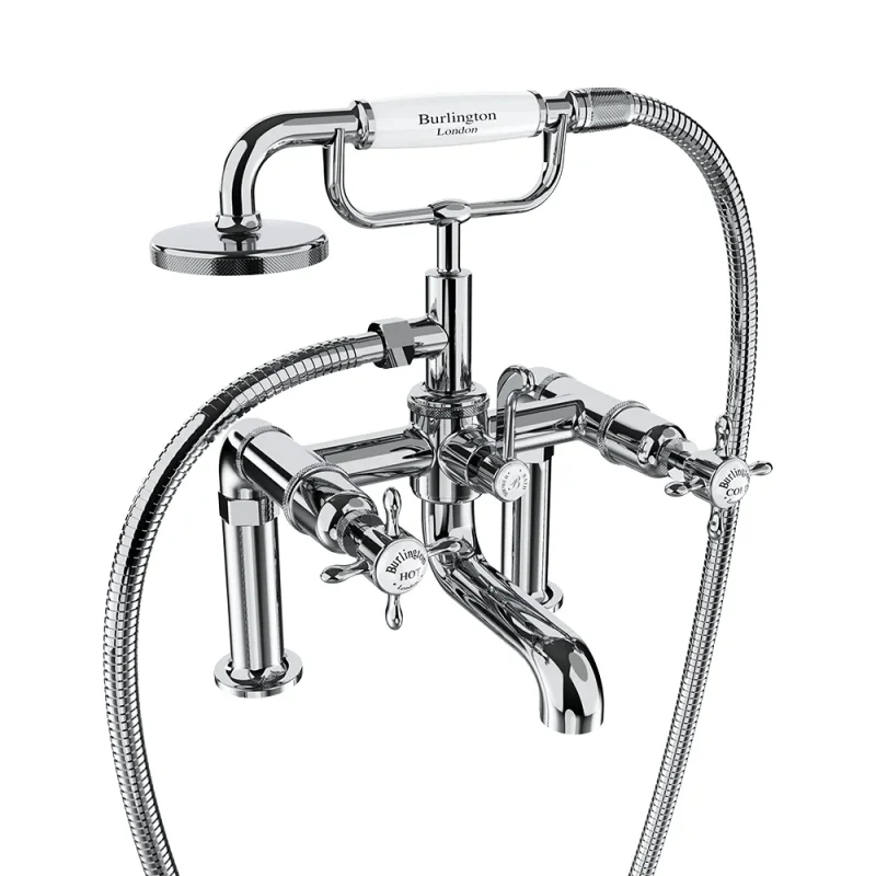 Burlington Guild Bath Shower Mixer Deck Mounted Chrome product image - Image 1