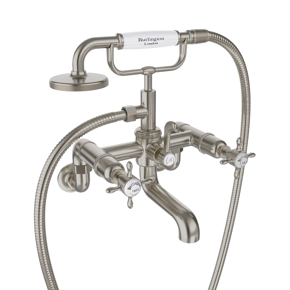 Burlington Guild Bath Shower Mixer Wall Mounted Chrome