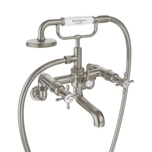 Burlington Guild Bath Shower Mixer Wall Mounted Chrome