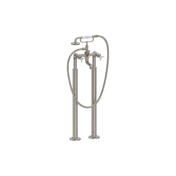 Burlington Guild Bath Shower Mixer Floor Mounted Brushed Nickel