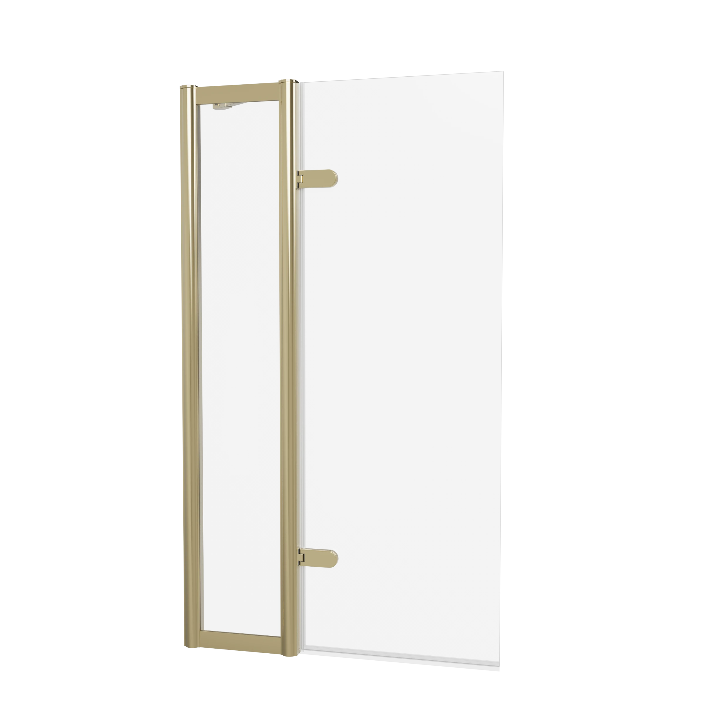 Burlington Classique Hinged Inline Bath Screen 850 Gold