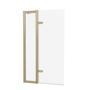 Burlington Classique Hinged Inline Bath Screen 850 Gold