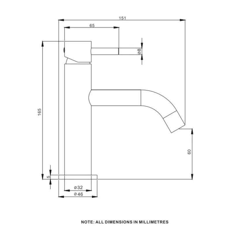 Crosswater MPRO Basin Monobloc Slate detail view - Image 2