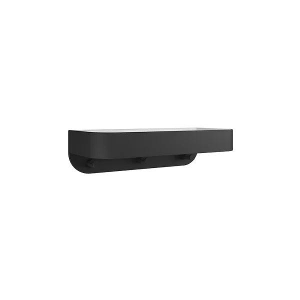 Crosswater Shower Basket Wall Mounted White Insert Matt Black