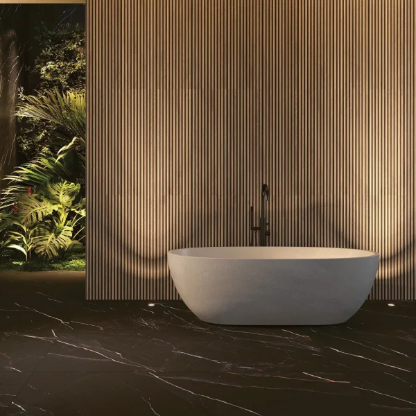European Tiles Ottoman 1000 x 333 Fluted Wood Effect