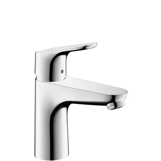 Hansgrohe Focus Single Lever Basin Mixer 100 Lowflow 3.5 L/min Without Waste Chrome detail view - Image 2