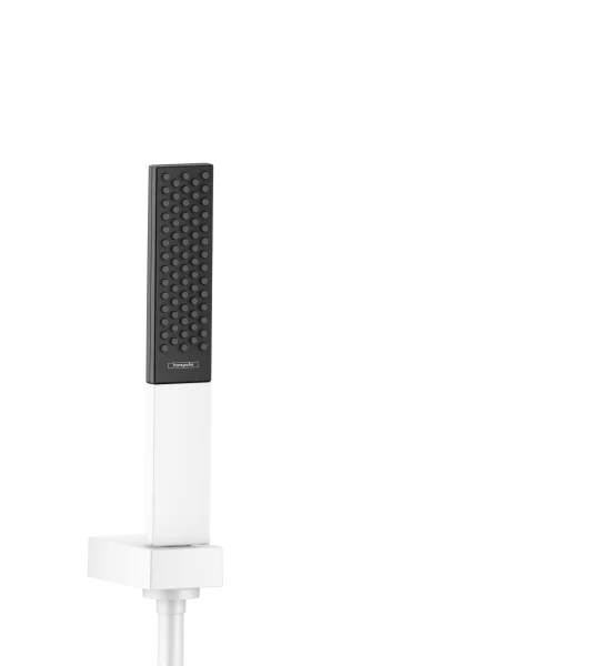 Hansgrohe Rainfinity Shower Holder Set 100 1jet With Shower Hose 160 Cm Matt White
