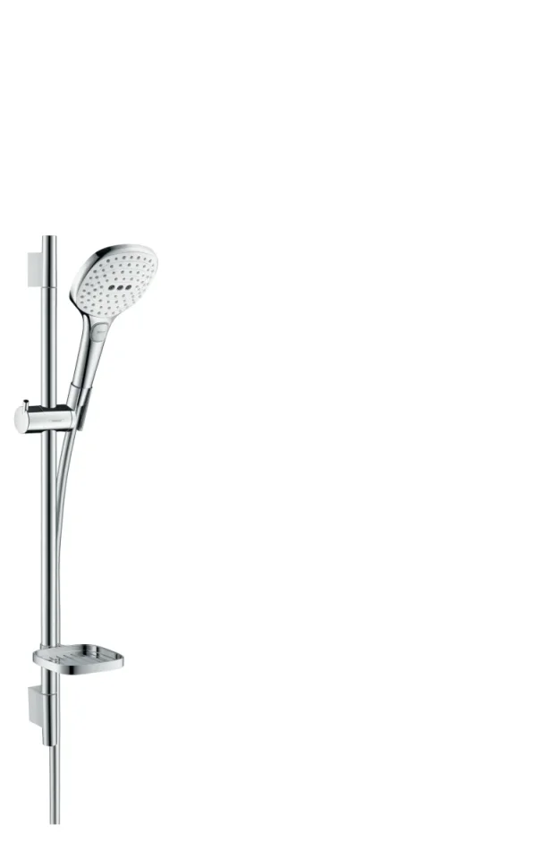 Hansgrohe Raindance Select E Shower Set 120 3jet With Shower Rail 65 Cm And Soap Dish White/chrome product image - Image 1