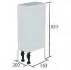 Roper Rhodes 200mm Standard Depth Floor Cupboard Carcass - White product image - Image 1