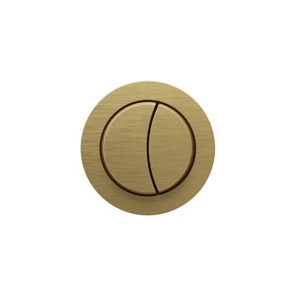 Britton Flush Button & Cable Brushed Brass