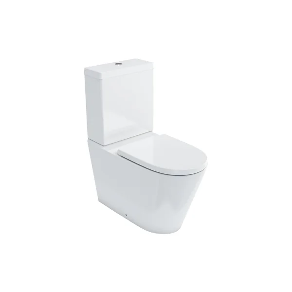 Britton Sphere Rimless Close Coupled Wc & Seat Gloss White