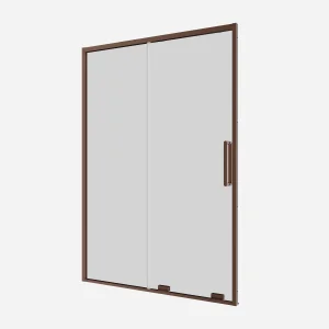 Crosswater Optix Soft Close SlidIng Door 1400 Brushed Bronze