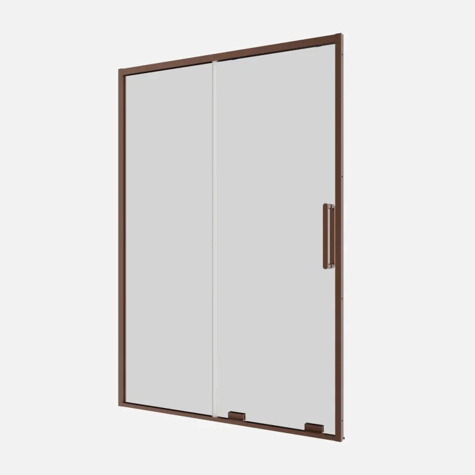 Crosswater Optix Soft Close SlidIng Door 1400 Brushed Bronze product image - Image 1
