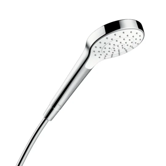 Hansgrohe Croma S Hand Shower 110 1jet White/chrome detail view - Image 2