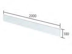 Roper Rhodes Fitted - Aruba 2mx180mm Aruba Plinth White