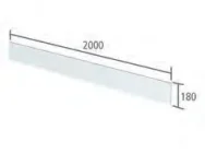 Roper Rhodes 2mx180mm Aruba Plinth - White product image - Image 1