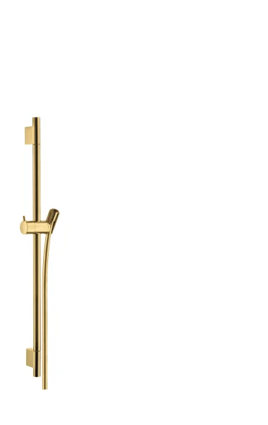Hansgrohe Unica Shower Rail S Puro 65 Cm With Isiflex Shower Hose 160 Cm Gold Polished
