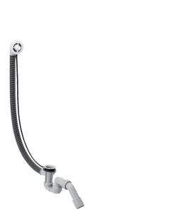 Hansgrohe Flexaplus Basic Set For Waste And Overflow Set For Large Bathtubs