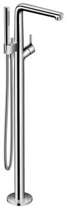 Hansgrohe Tecturis S Single Lever Bath Mixer Floor-standing Chrome product image - Image 1