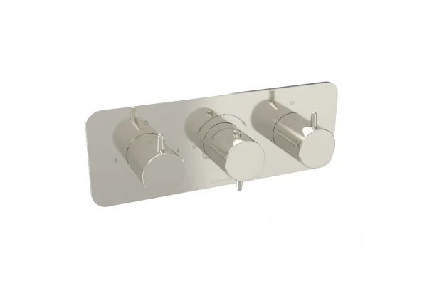 Saneux Eden 3 Way Handles & Plate Finish Kit In Landscape (for Ed021l.bn) - Brushed Nickel (pvd)
