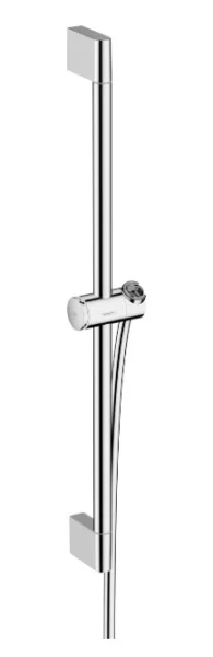 Hansgrohe Unica Shower Bar Pulsify S 65 Cm With Push Slider And Isiflex Shower Hose 160 Cm Chrome
