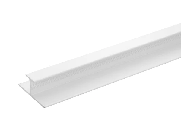 Burlington Aluminium Extrusion H Join 11mm 2450mm White
