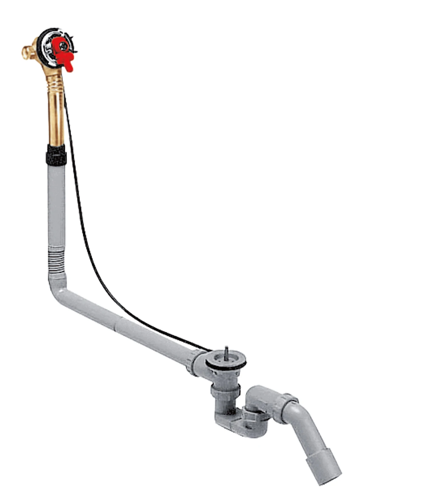 Hansgrohe Exafill Basic Set For Bath Filler With Waste And Overflow Set For Large Bathtubs