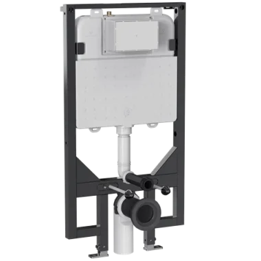 Crosswater Slim Depth Wc Support Frame 1.14m Height (with Dual Flush Concealed Cistern & Installation Kit) detail view - Image 2