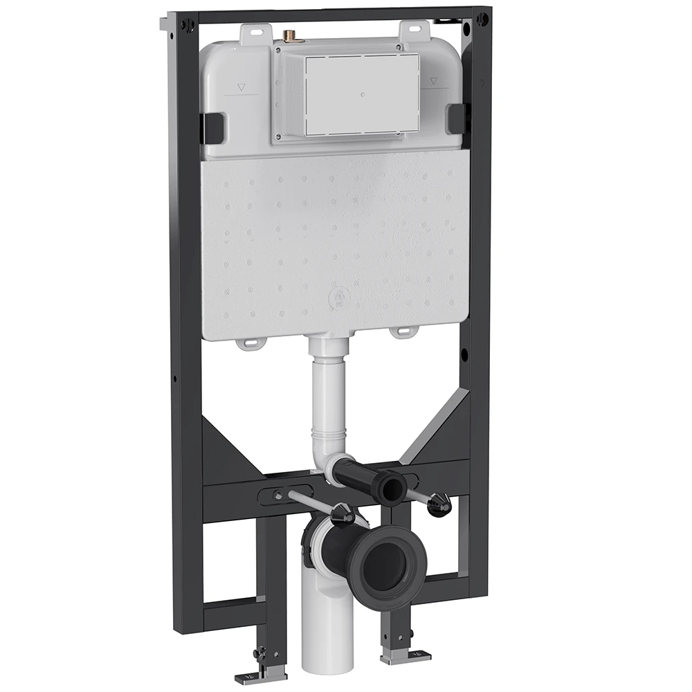 Crosswater Slim Depth Wc Support Frame 1.14m Height (with Dual Flush Concealed Cistern & Installation Kit)