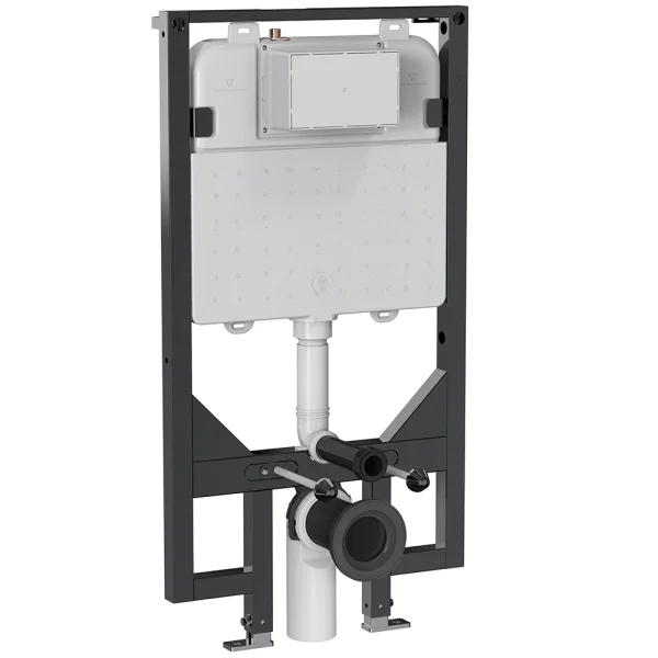 Crosswater Slim Depth Wc Support Frame 1.14m Height (with Dual Flush Concealed Cistern & Installation Kit)