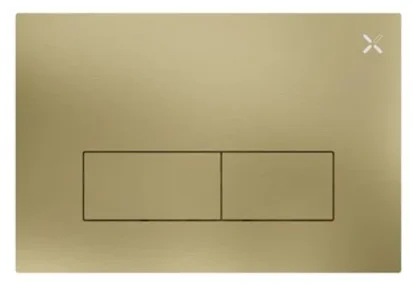 Crosswater Mpro Stainless Steel Flush Plate Brushed Brass detail view - Image 5