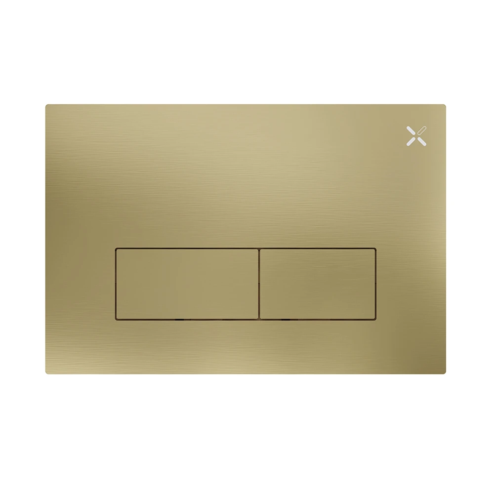 Crosswater Mpro Stainless Steel Flush Plate Brushed Brass