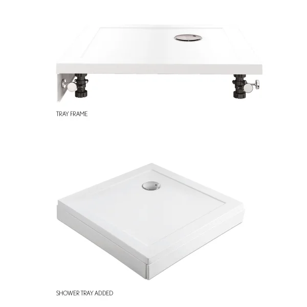 Crosswater Rectangular Shower Tray 12 Piece Leg Set