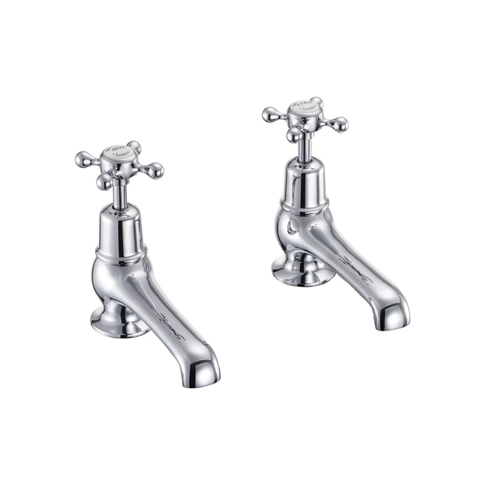 Burlington Qt Claremont 5" Basin Taps Chrome