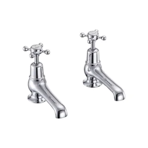 Burlington Qt Claremont 5" Basin Taps Chrome
