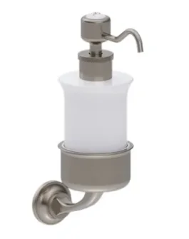 Burlington Guild Soap Dispenser Brushed Nickel detail view - Image 2
