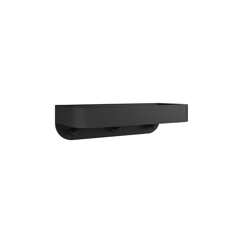 Crosswater Shower Basket Wall Mounted Black Insert Matt Black