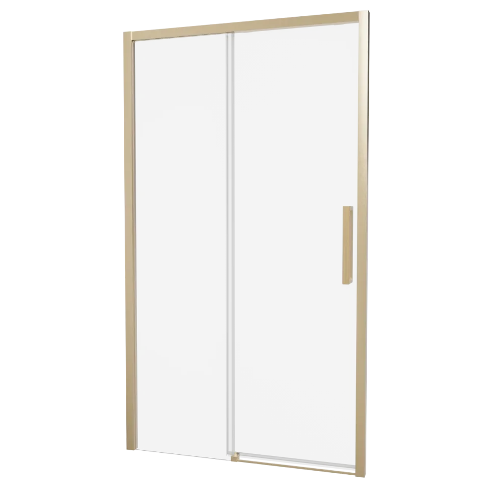 Crosswater Asura 8mm Sliding Door A 1300 Fixed Panel Brushed Brass product image - Image 1