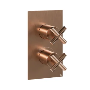 Crosswater MPRO Crosshead 2 Handle Trimset (must be paired with WLBP1000R or WLBP25X3R) Brushed Bronze