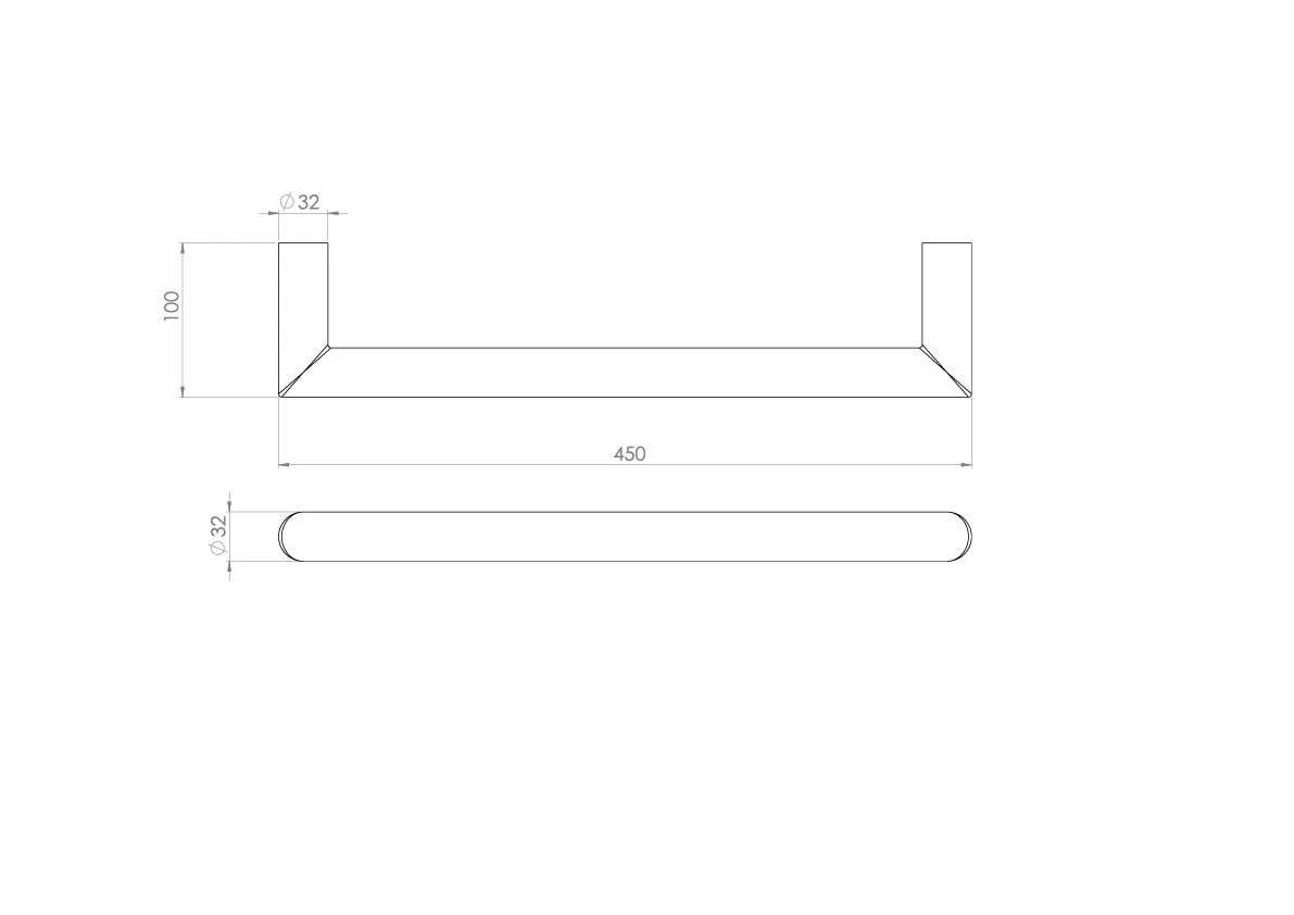 Saneux Ember 450mm Round Electric Towel Rail - 12v - Brushed Nickel - Size Tolerance Between 440 - 445mm