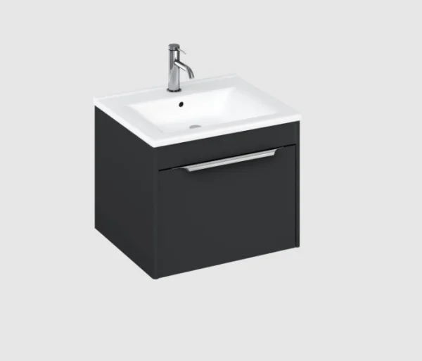 Britton Shoreditch Single Drawer Unit 550mm Matt Grey