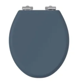 Burlington Guild Soft Close Toilet Seat Blue detail view - Image 2