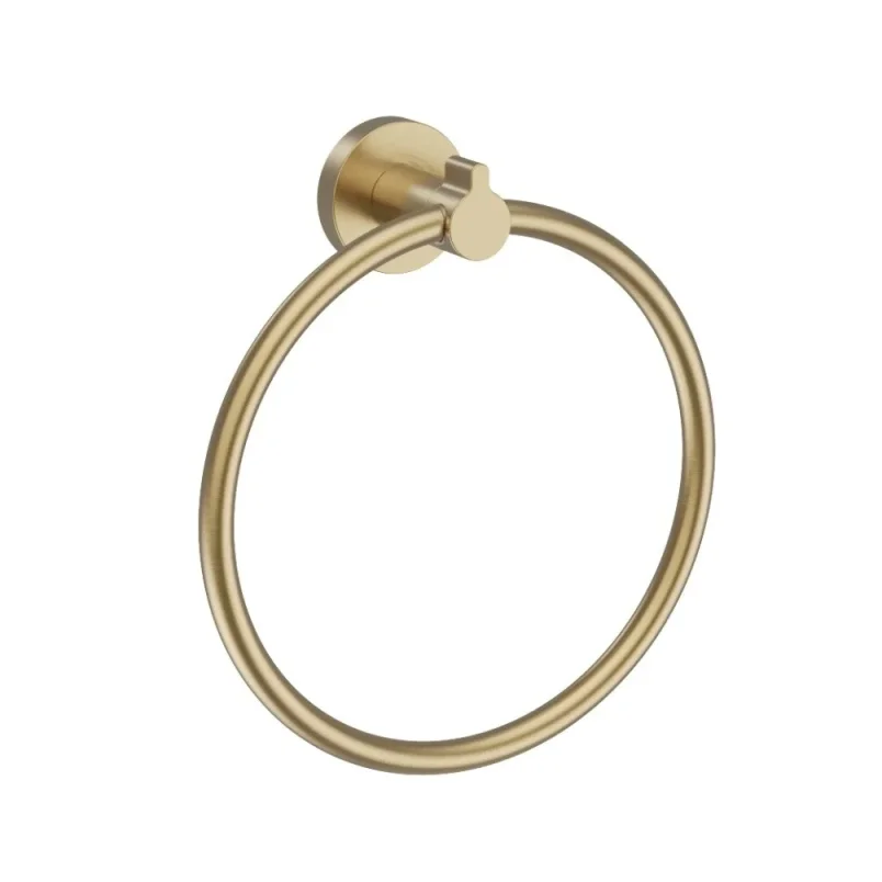 Britton Hoxton 2.0 Towel Ring Brushed Brass product image - Image 1