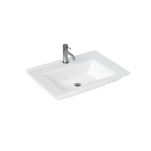 Britton Shoreditch Note 650mm Basin 1 Tap Hole White