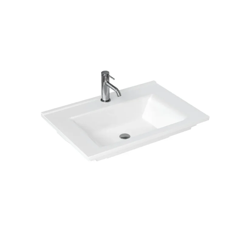 Britton Shoreditch Note 650mm Basin 1 Tap Hole White product image - Image 1