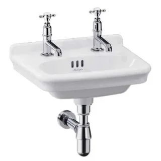 Burlington Guild Basin Pillar Tap (long Nose) Chrome detail view - Image 2